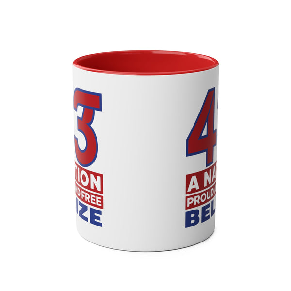 43 - Two-Tone Coffee Mugs, 11oz