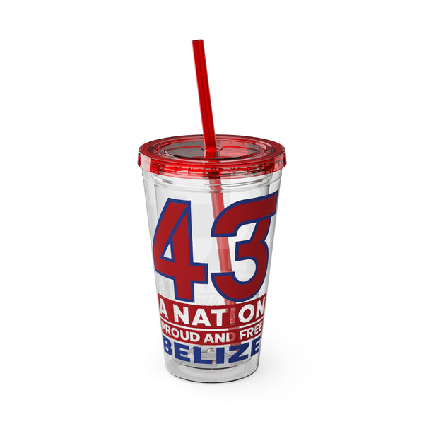 43 - Sunsplash Tumbler with Straw, 16oz