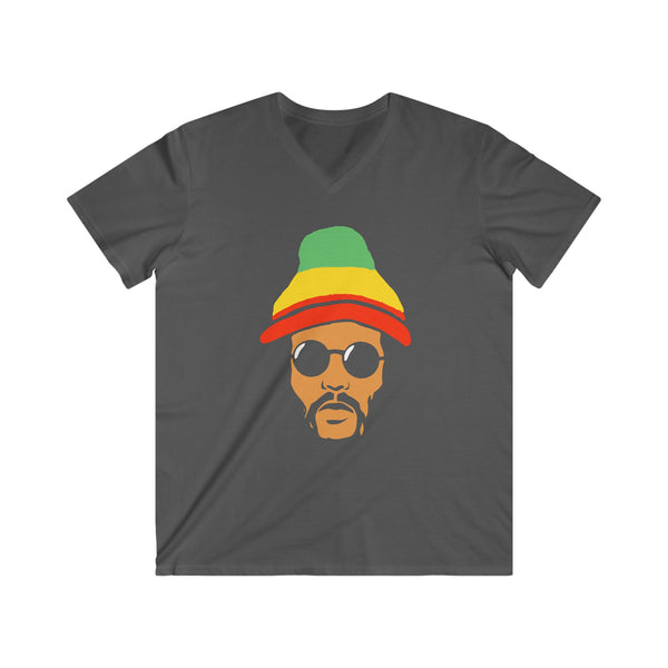 Bless Up - Fitted V-Neck Short Sleeve Tee