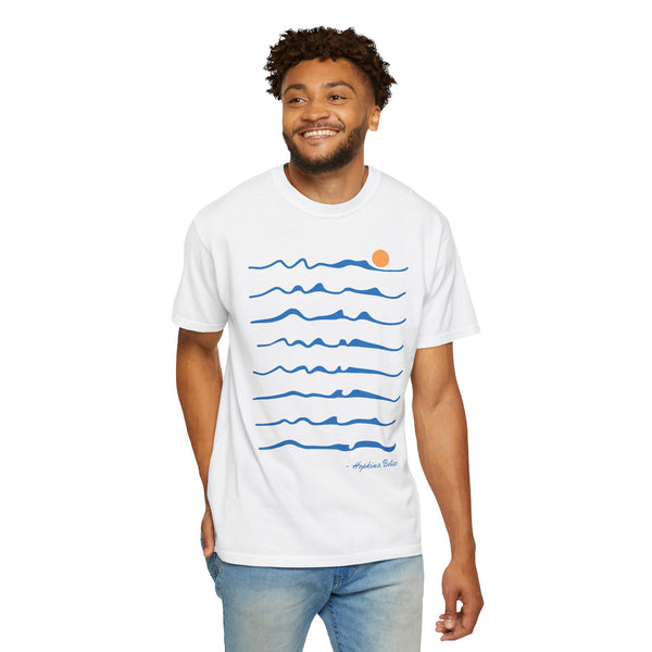 Hopkins Waves - Unisex Garment-Dyed T-shirt