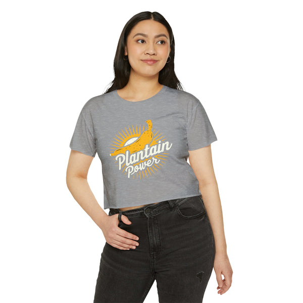 Plantain Power - Women's Festival Crop Top T-Shirt