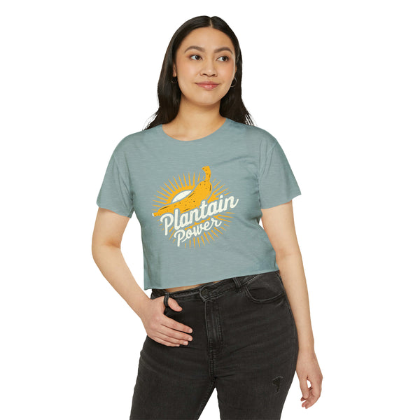Plantain Power - Women's Festival Crop Top T-Shirt