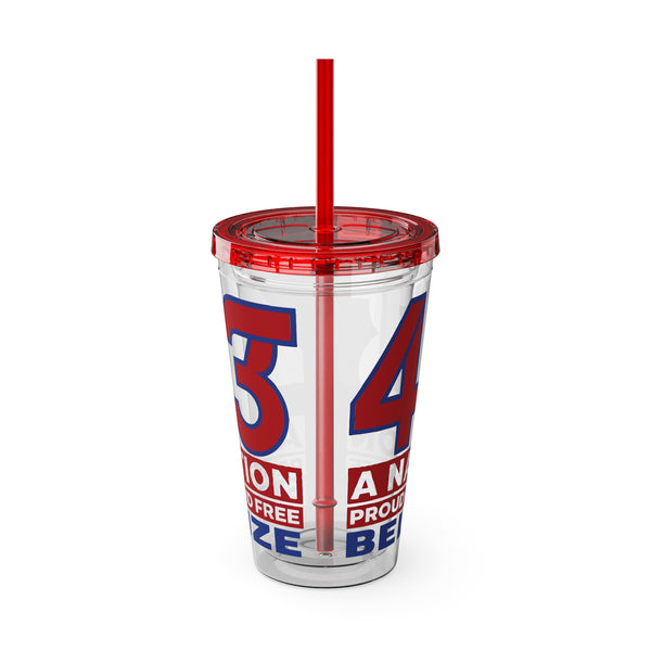 43 - Sunsplash Tumbler with Straw, 16oz
