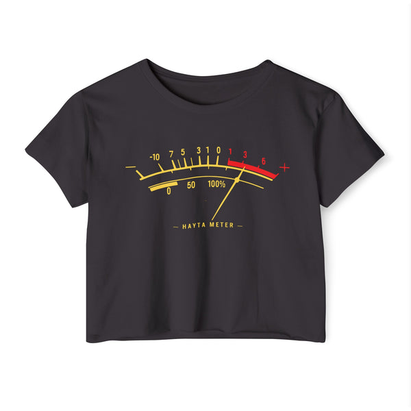 Hayta Meter - Women's Festival Crop Top T-Shirt