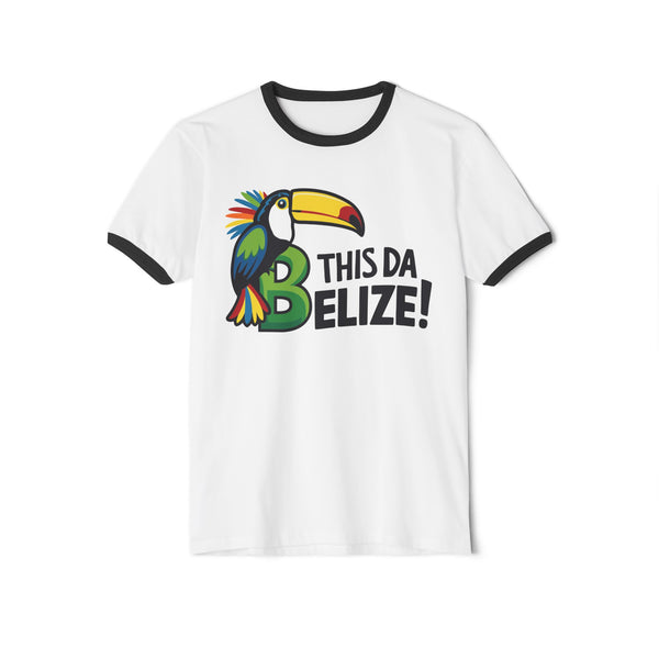 This Da Belize - Unisex Cotton Ringer T-Shirt