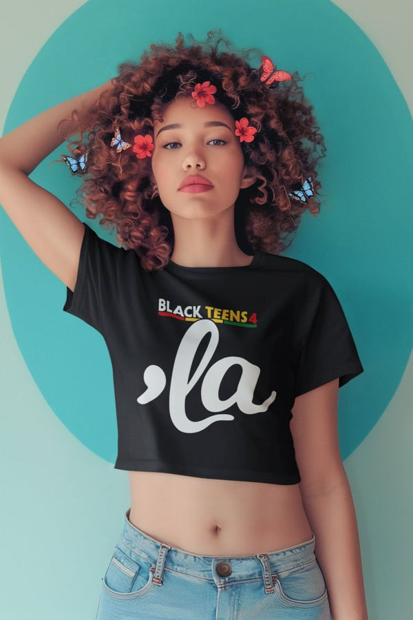 Black Teens 4 Kamala - Champion Women's Heritage Cropped T-Shirt