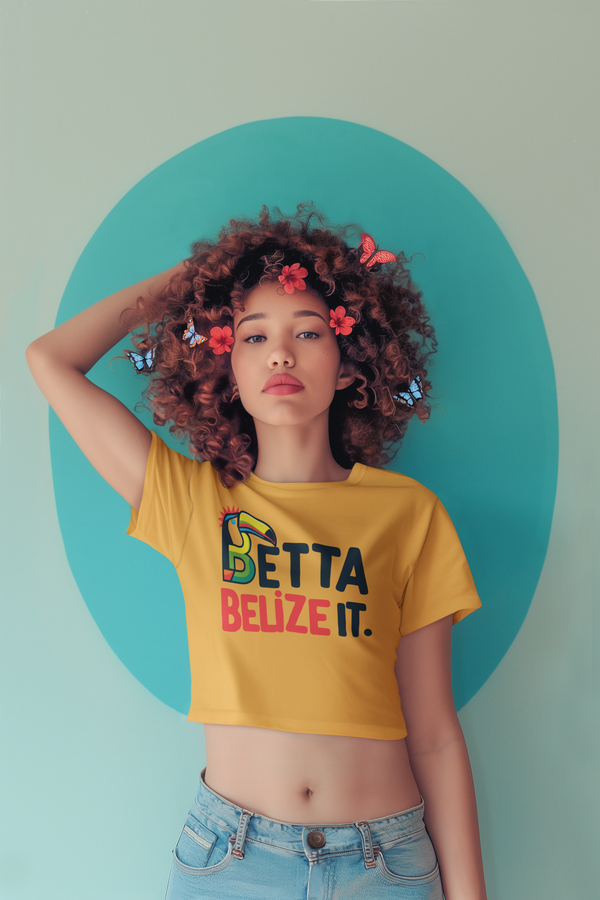 Betta Belize It - Women's Festival Crop Top T-Shirt