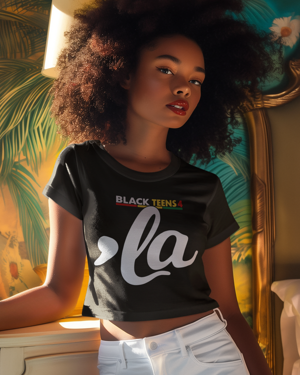 Black Teens 4 Kamala - Champion Women's Heritage Cropped T-Shirt