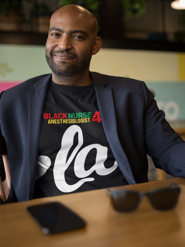 Black Nurse Anesthesiologist 4 Kamala - Unisex Garment-Dyed T-shirt