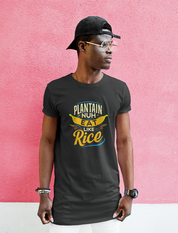 Plantain Nuh Eat Like Rice - Unisex Softstyle T-Shirt