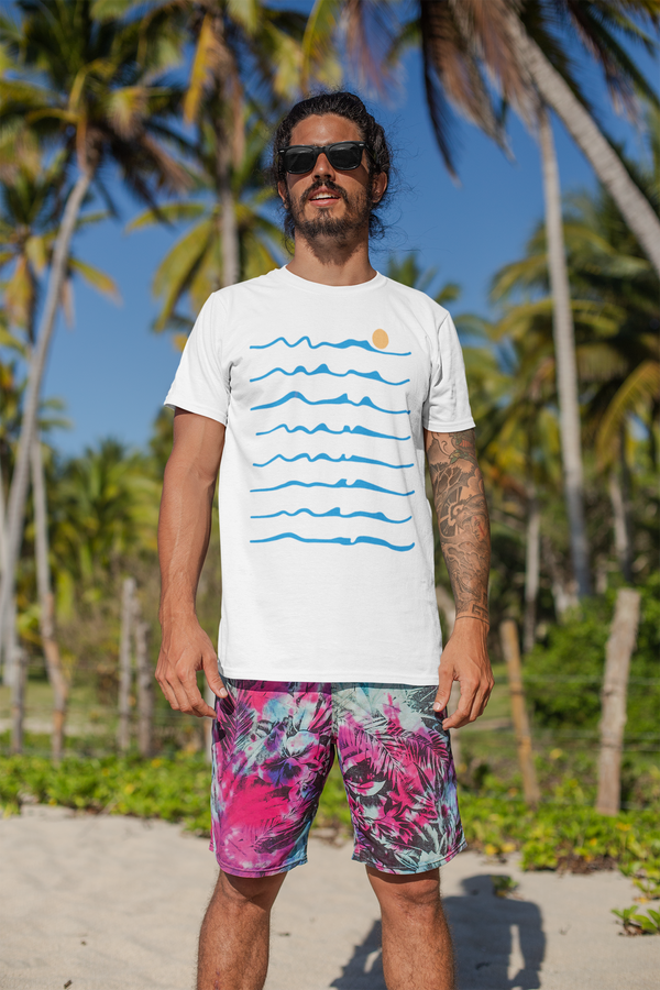 Hopkins Waves - Unisex Garment-Dyed T-shirt