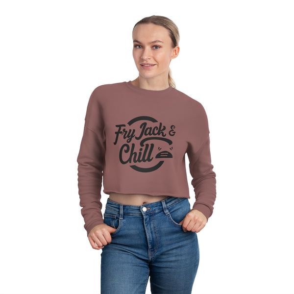 Jack and Chill - Women's Cropped Sweatshirt