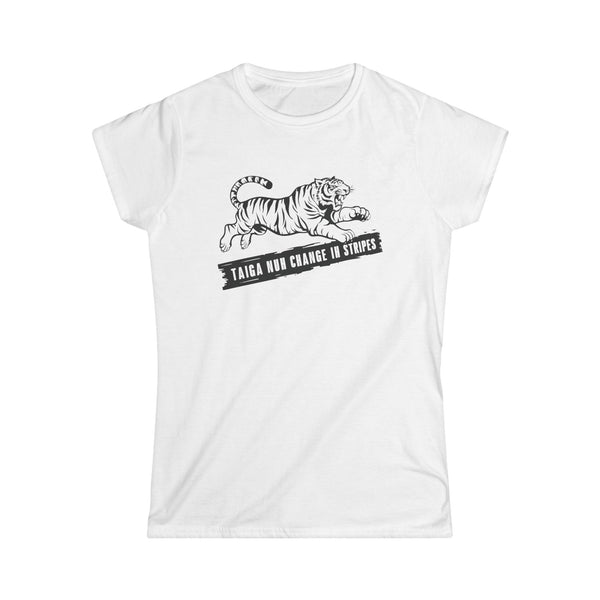 Taiga Stripes - Women's Softstyle T-Shirt